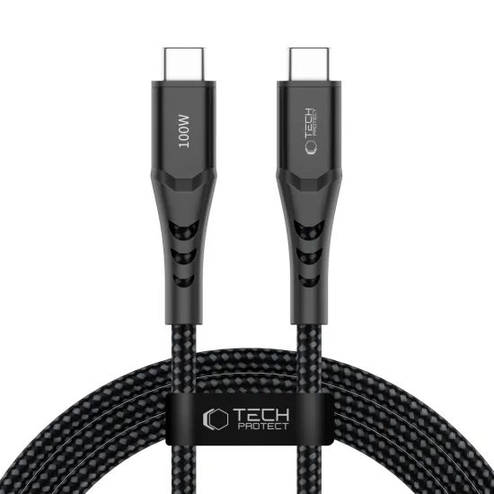 Cablu USB-C Tech-Protect UB11T UltraBoost, PD100W/QC3.0, 2m, negru