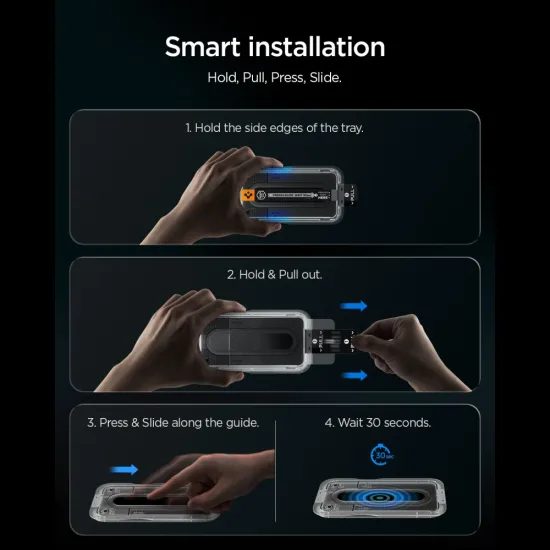 Spigen Glas.TR EZ Fit Pro με εφαρμογέα, 2 τεμάχια, Σκληρυμένο γυαλί, Samsung Galaxy S26 FE, διάφανο