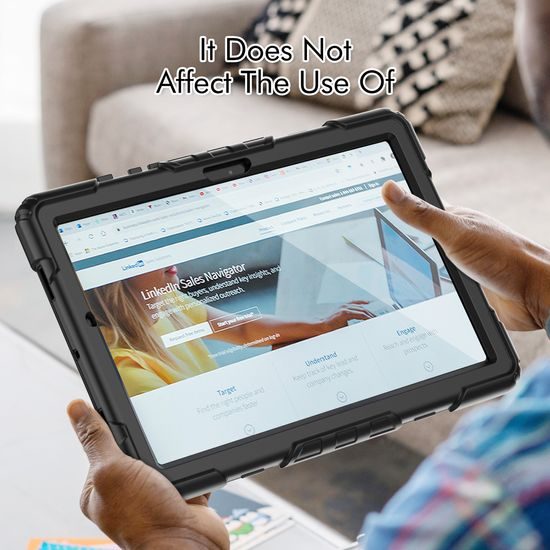 JP Solid360 Θήκη tablet, Samsung Tab A8 10.5" X200/X205, μαύρο