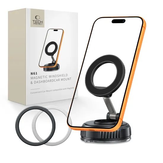 Tech-Protect N61 MagSafe βάση αυτοκινήτου, μαύρη