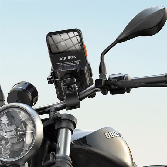 ShellBox Καθολική Αδιάβροχη Θήκη AirBox IP68 (μέγ. 6,9 ίντσες), μαύρη