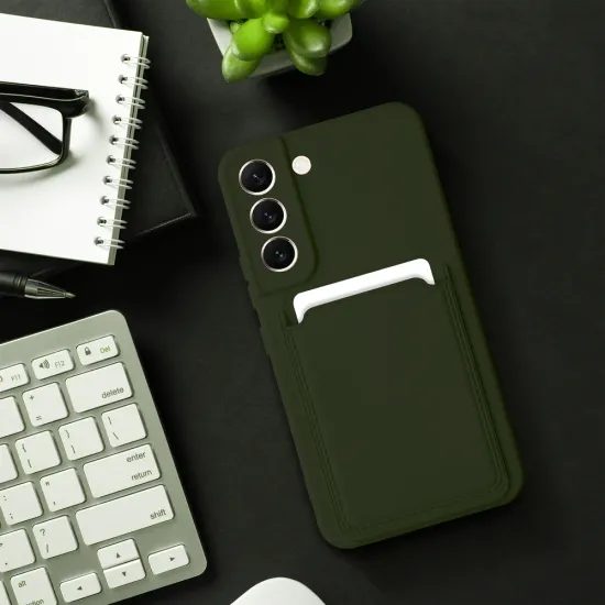 Husă Card Case, Samsung Galaxy A25 5G, verde