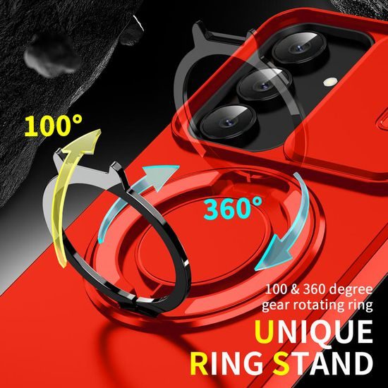 Husă Camslide Stand, Samsung Galaxy S25 FE / S26 FE, roșu