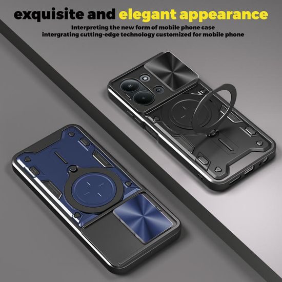 Θήκη Camshield Ring, Xiaomi Redmi 15C, μαύρη