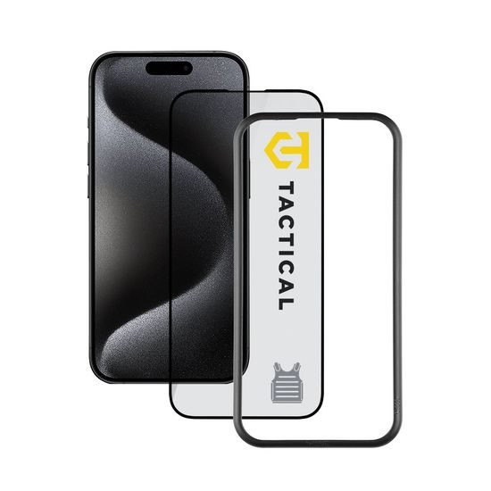 Tactical Glass Impact Armour tvrzené sklo s aplikátorem, iPhone 15 Pro