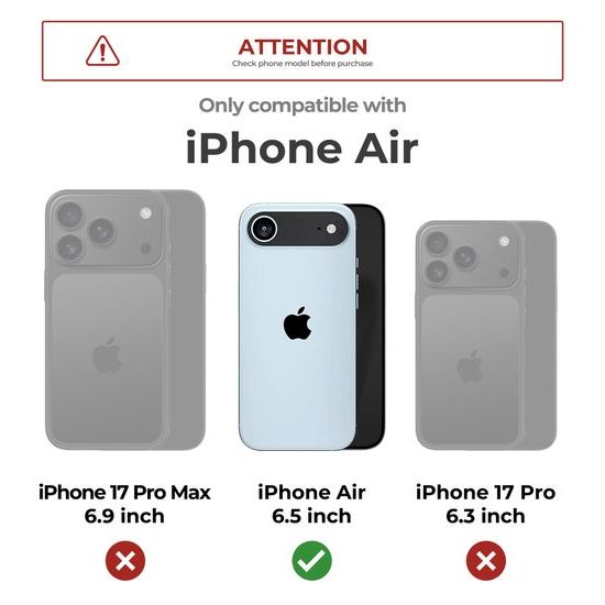 Θήκη Dexnor MagSafe Kickstand Camprotector iPhone Air, ροζ