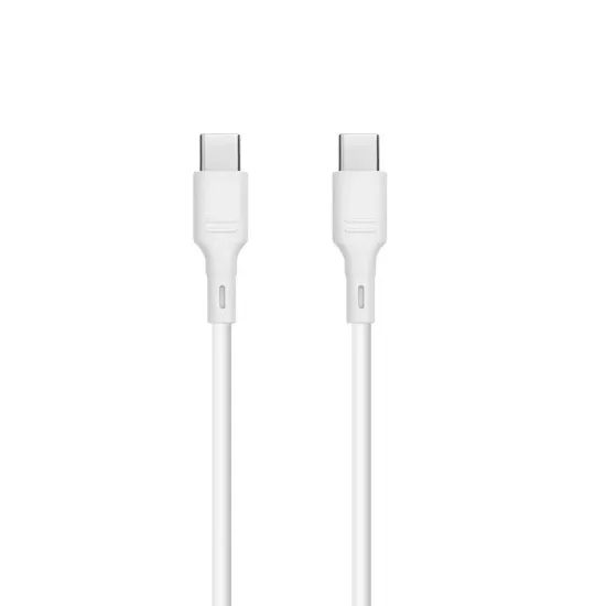 BlueStar kabel USB-C - USB-C 1 m, 60W, bílý