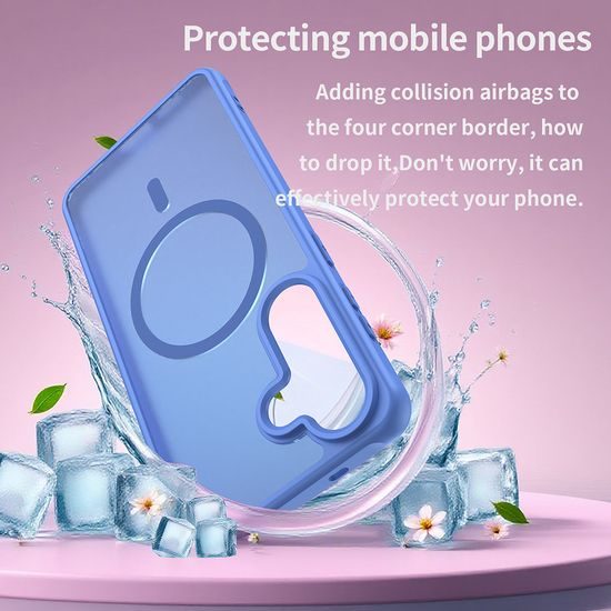 Techsuit HaloFrost II MagSafe Schutzhülle für Samsung Galaxy S26 Plus - Magnetische Handyhülle - Hellblau