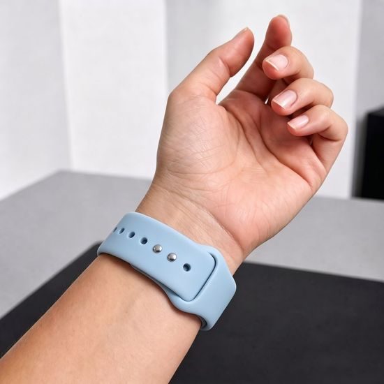 Tech-Protect Silicone rihm Apple Watch 8 / 9 / 10 / 11 / 12 / SE / Ultra (40 / 41 / 42 mm) – teksasinine