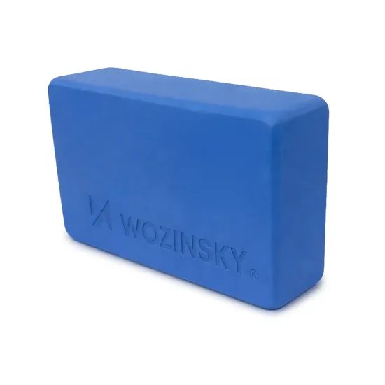 Wozinsky WKDJ-B1 Kostka na jógu, pilates a strečink, modrá