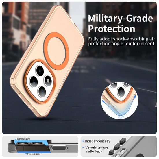 Techsuit CandyCase MagSafe, Xiaomi Redmi Note 15 Pro Plus 5G / Poco M8 Pro 5G, oranžový