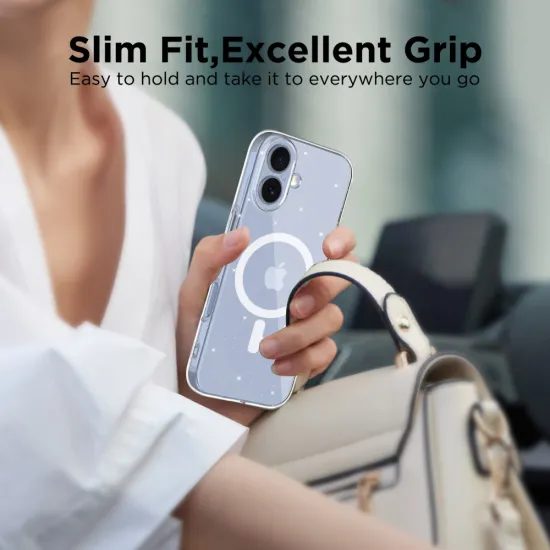 Tech-Protect Flexair MagSafe, iPhone 17, glitter