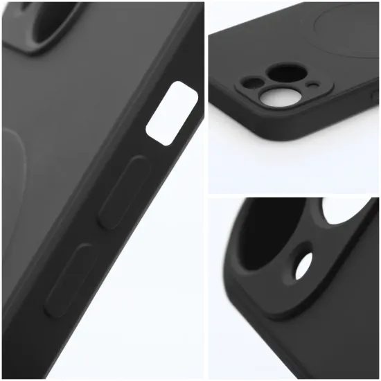 Hülle Silicone Mag Cover, iPhone 12 Pro Max, schwarz