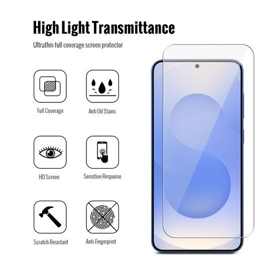 JP Combo pack, Sada 2 tvrzených skel a 2 sklíček na fotoaparát, Samsung Galaxy S26 Plus