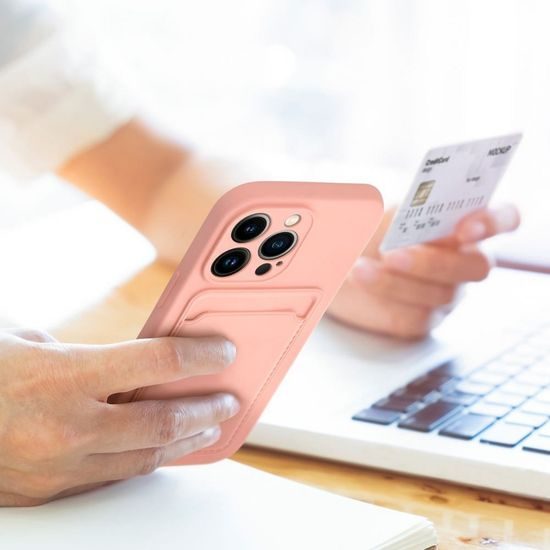 Husă Card Case, Xiaomi Redmi 12C, roz