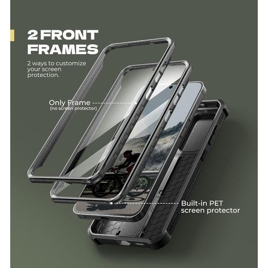 Dexnor 360 Kickstand Camprotector θήκη Samsung Galaxy S25 FE, μαύρη