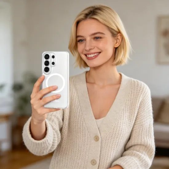 Tech-Protect MagSlim MagSafe, Samsung Galaxy S26 Ultra, λευκό ματ