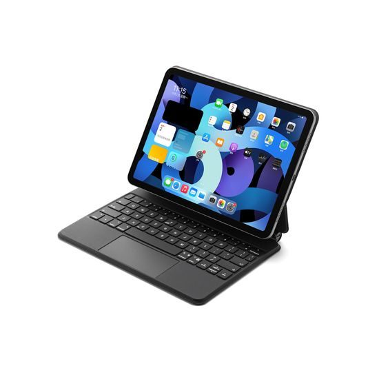 JP Magnetic Keyboard MK04 táblagép tok, iPad Pro 11 2018 / 2020 / 2021 / 2022, iPad Air 4 10.9 2020 / Air 5 10.9 2022 / Air 11 2024, fekete