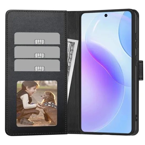 Tech-Protect Samsung Galaxy A27 5G Hoesje - Portemonnee Case met Magnetische Sluiting & Standaard - Zwart