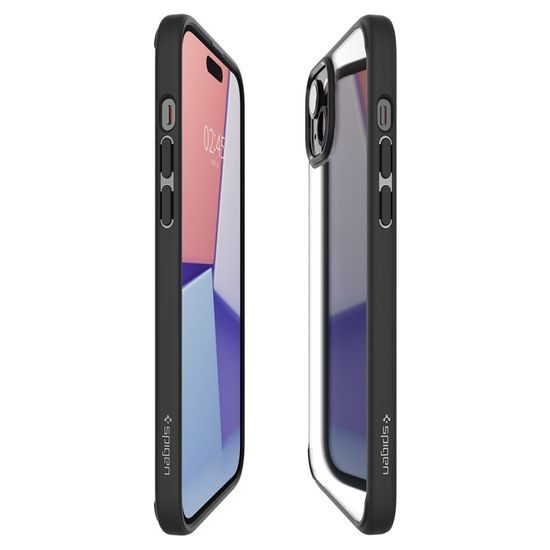 Spigen Ultra carcasă hibrid pentru mobil, iPhone 15, neagră