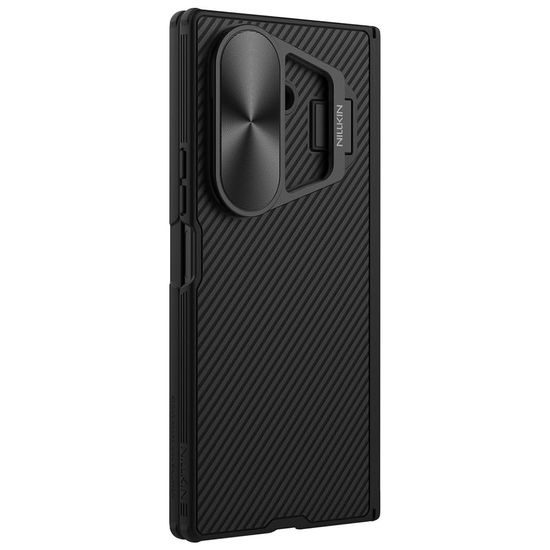 Samsung Galaxy Z Fold 7 vāciņš – Nillkin CamShield Prop Metal Lens ar kameras aizsargu – melns