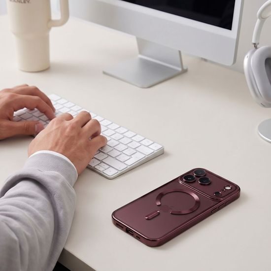 Tech-Protect MagFlex MagSafe ümbris iPhone 17 Pro / 18 Pro – läikiv veinipunane