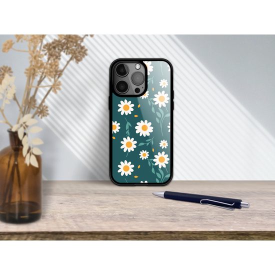 Momanio Hülle für Samsung Galaxy S21 - Schutzhülle mit einzigartigem Design - Gänseblümchen