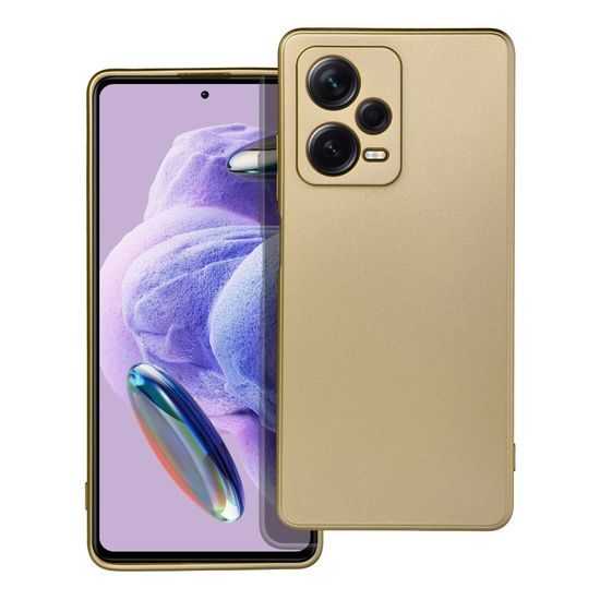 Metallic ovitek, Xiaomi Redmi Note 12 Pro Plus 5G, zlata