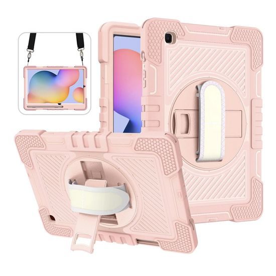 Techsuit StripeShell 360, Samsung Galaxy Tab S6 Lite 10.4 (2020 / 2022), rózsaszín