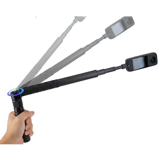 Profesionalni teleskopski selfie štap 1,2 m s integriranim stativom za akcijske kamere i 360° kamere