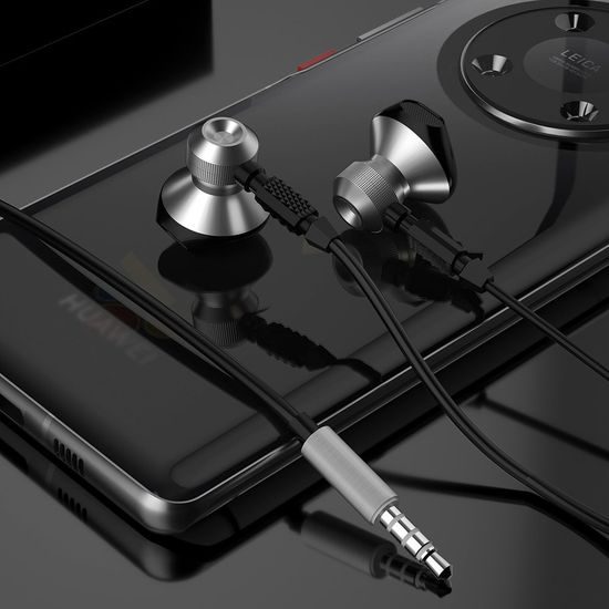 Dudao Metal Wired slušalke s 3,5-mm mini jack priključkom, sive (X2C-Gray)
