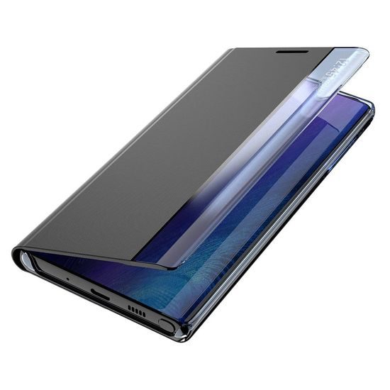 Xiaomi Redmi Note 10 Pro atverčiamas dėklas su langeliu – mėlyna