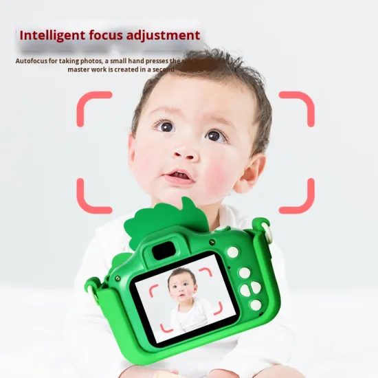 Kinder Digitalkamera Dino mit Display und Video - Grün