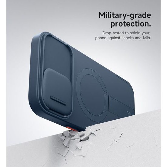 Suritch MagSafe Kickstand Camprotector Θήκη iPhone 16 Plus, μπλε
