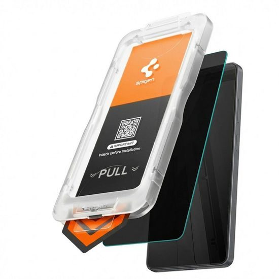 Spigen Glass.TR EZFit Privacy applikátorral, Edzett üveg, Samsung Galaxy S26 Plus