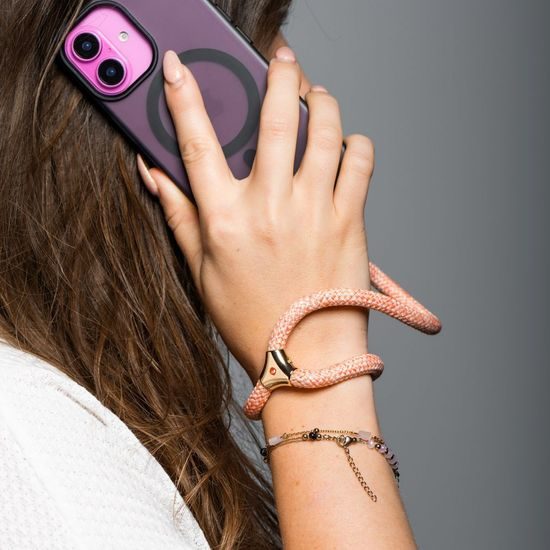 Forcell F-Design R10X40 Λουράκι καρπού, ροζ-λευκό