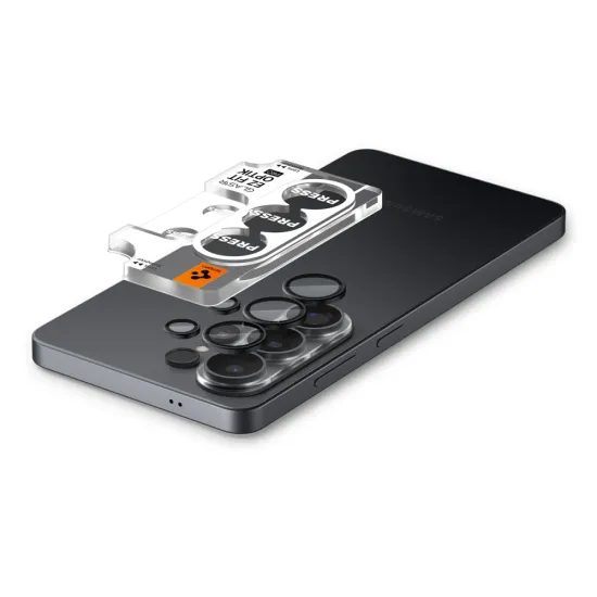 Spigen Optik.TR Ez Fit Kameraschutz für Samsung Galaxy S26 Ultra - Gehärtetes Glas für Kamera - 2 Stück - Schwarz