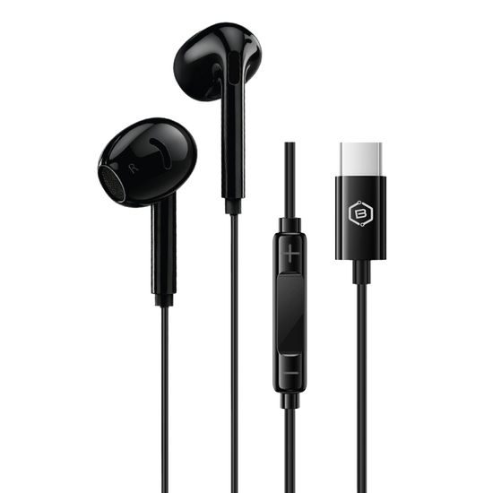 Blavec BHS-02 ενσύρματα ακουστικά με μικρόφωνο USB-C (DAC), μαύρα