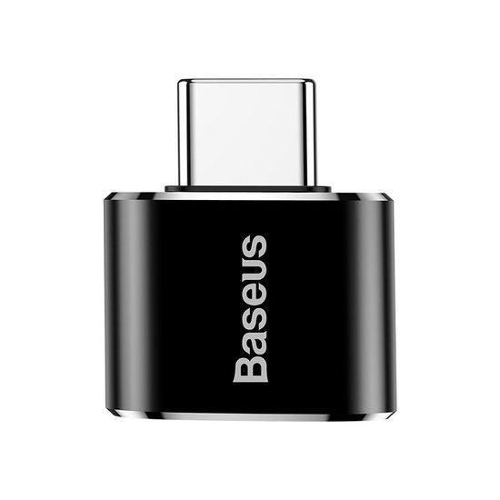Baseus Adaptér USB na USB-C, 2,4 A, čierny