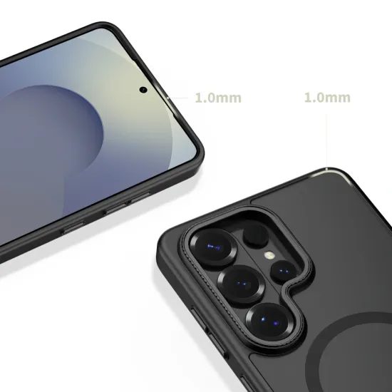 Tech-Protect MagCam Hoesje - MagSafe geschikt - met Camera Cover - voor Samsung Galaxy S26 Ultra - Zwart Mat