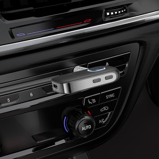 Transmițător FM Borofone BC42, MP3, Bluetooth, MicroSD, ieșire Jack 3,5 mm, negru