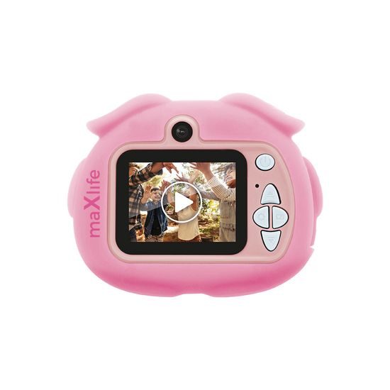 Maxlife MXKC-100 Aparat foto digital pentru copii cu funcție de cameră foto, roz
