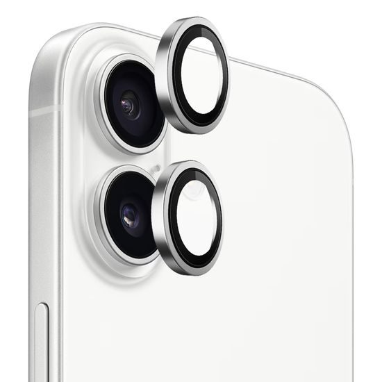 Blueo Original Metal Frame προστατευτικό τζαμάκι για φακό κάμερας, iPhone 17, ασημί