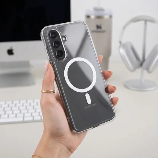Tech-Protect Flexair Hybrid Schutzhülle für Samsung Galaxy A17 / A18 - MagSafe kompatibel - Transparent