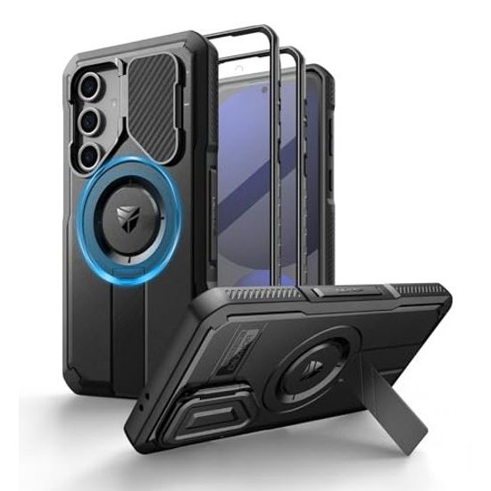 Dexnor MagSafe 360 Kickstand Camprotector etui Samsung Galaxy S26 Ultra, črn