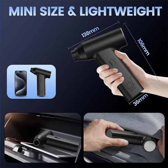 Air Duster Pro ισχυρός ηλεκτρικός φυσητήρας με εξαρτήματα