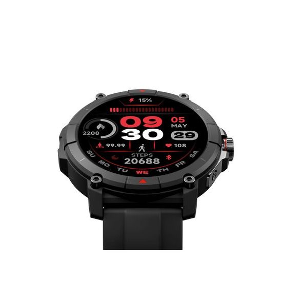 Ksix Compass Smartwatch GPS, čierne