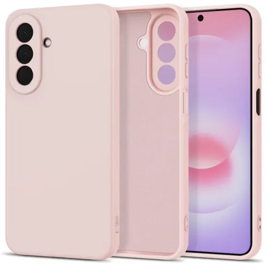 Tech-Protect Icon Schutzhülle für Samsung Galaxy A27 5G - Silikon Case mit Mikrofaser-Futter - Rosa