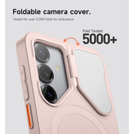 Suritch MagSafe Kickstand Camprotector Θήκη Samsung Galaxy S25 Plus, Ροζ