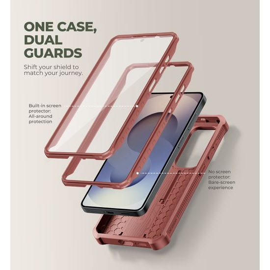 Custodia Dexnor 360 Kickstand Camprotector per Samsung Galaxy S26, bordeaux